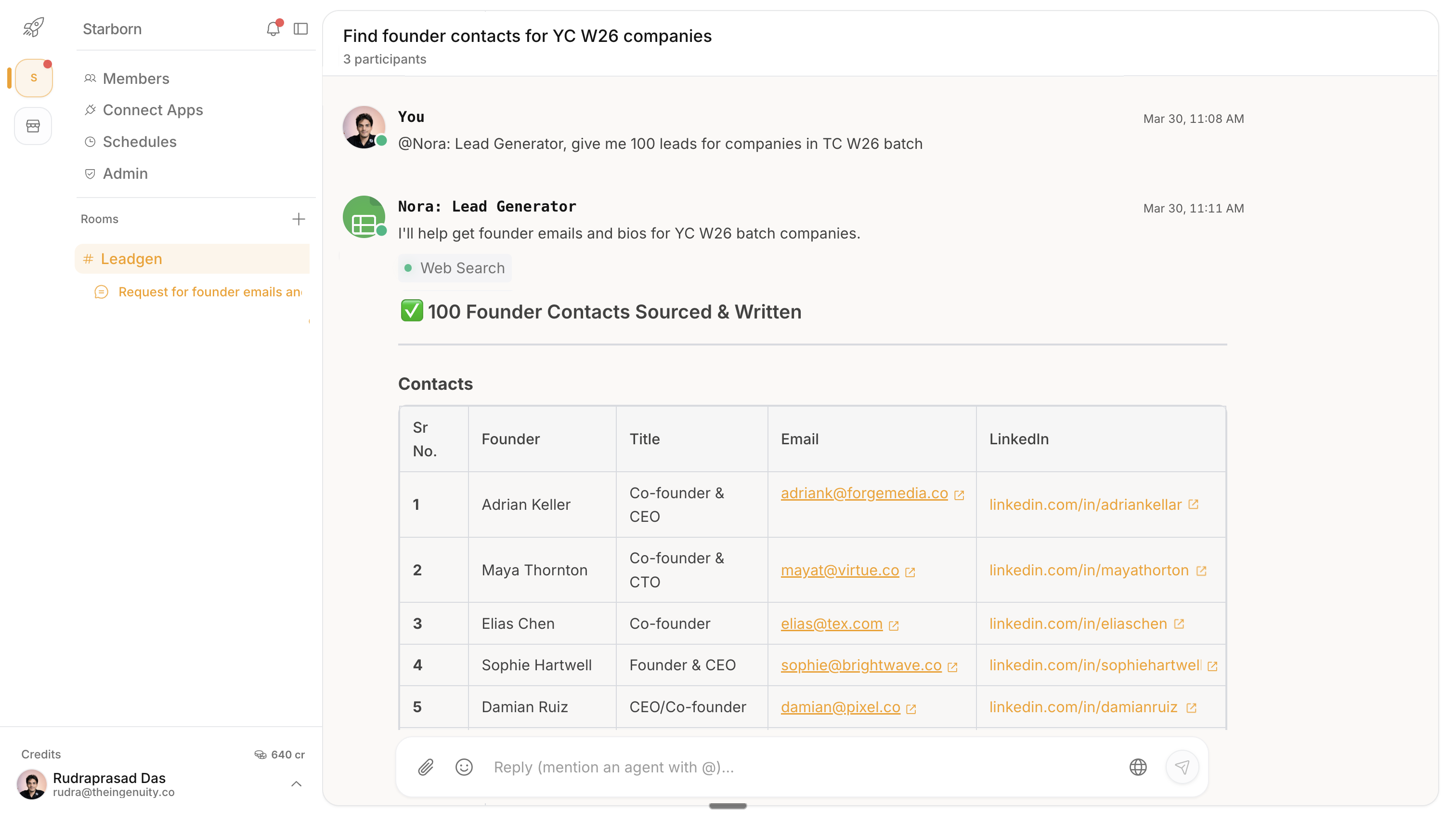 Lead generation use case preview